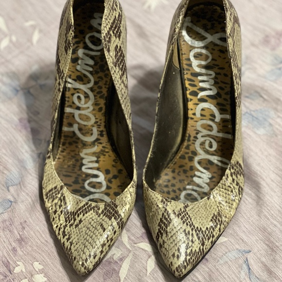Sam Edelman Snakeskin Pumps - Picture 2 of 6